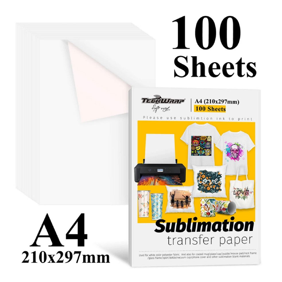 Teckwrap Sublimation Sheets - Pack 100 - Diy Gift Sets – Triple R Services